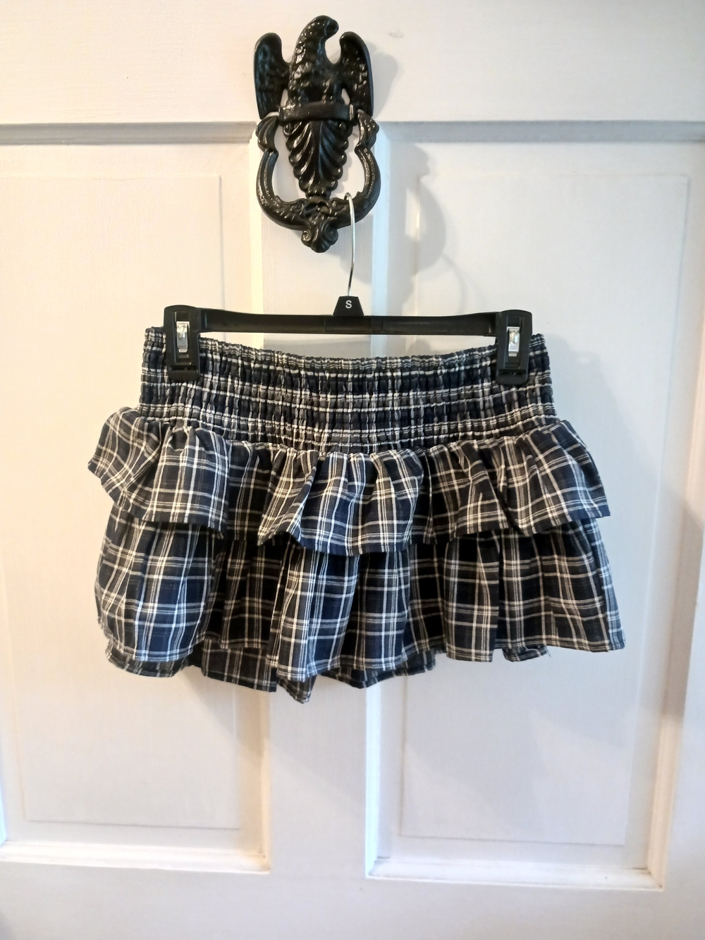 Beverly and Beck PacSun Plaid Tiered Ruffle Skort Mini Skirt Shorts Under Small